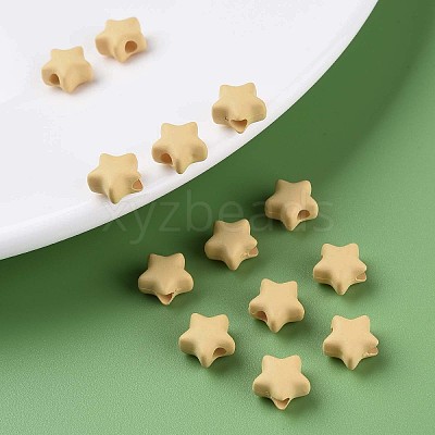 Spray Painted Acrylic Beads MACR-S373-45-O07-1
