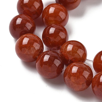 Natural Crackle Agate Beads Strands G-I394-B15-12mm-1