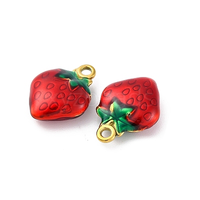 304 Stainless Steel Enamel Pendants STAS-B085-40G-04-1