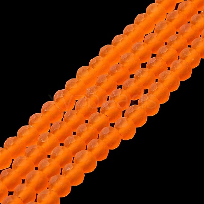Transparent Glass Beads Strands X-EGLA-A034-T6mm-MD25-1