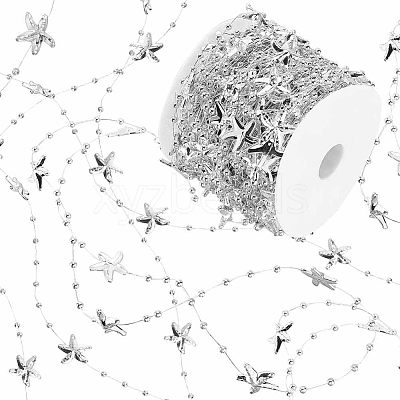 ABS Plastic Beads Ribbons OCOR-WH0066-82B-1