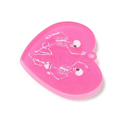 Halloween Printed Acrylic Pendants OACR-A042-01B-1