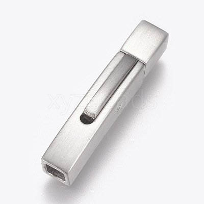 304 Stainless Steel Bayonet Clasps STAS-O114-046MP-A-1