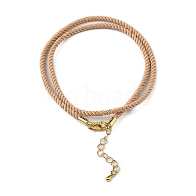 Nylon Milan Cord Necklace Making MAK-M028-01G-18-1