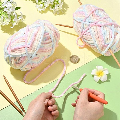 Super Bulky Chenille Polyester Yarn YCOR-FZC0001-01B-1