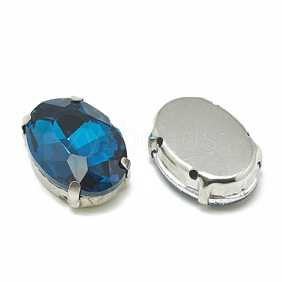 Sew on Rhinestone RGLA-T091-6x8mm-14P-1