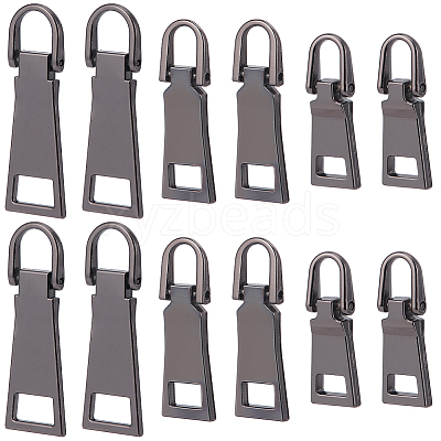 18Pcs 3 Styles Alloy Zipper Pull Tabs FIND-CY0001-83B-1