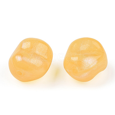Opaque Acrylic Beads OACR-E015-08C-1