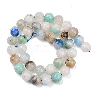 Natural Azurite Beads Strands G-L647-A01-10mm-1
