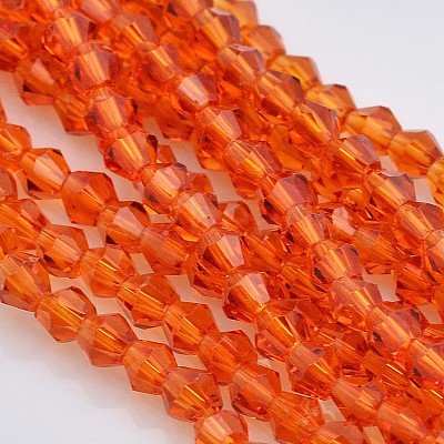 Faceted Bicone Glass Beads Strands EGLA-P017-4mm-06-1