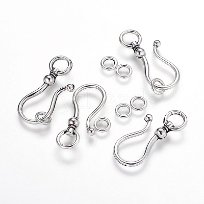 Tibetan Style S Hook Clasps LS-LF5091Y-NF-1