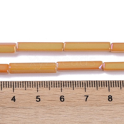 Electroplate Glass Beads Strands EGLA-Q128-10C-1