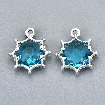 Faceted Glass Pendants GLAA-S191-002K-S-NR-1