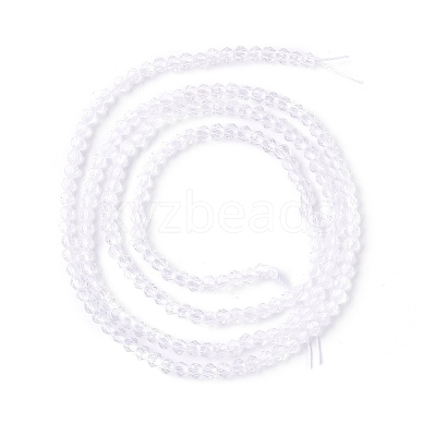 Transparent Glass Beads Strands GLAA-C019-01A-33-1