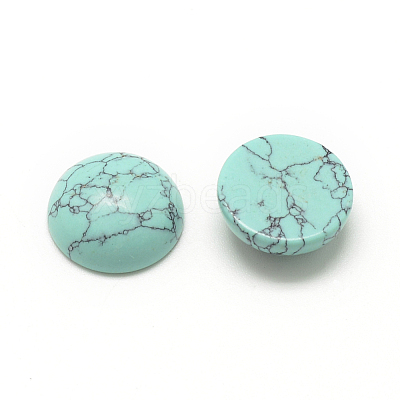 Synthetic Turquoise Cabochons X-G-R416-12mm-44-1