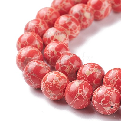 Synthetic Imperial Jasper Beads Strands G-E568-01C-04-1