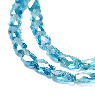 Electroplate Glass Beads Strands EGLA-P066-01A-AB14-1