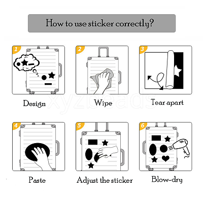 50Pcs Desert Theme PVC Self Adhesive Stickers Set STIC-C003-02-1