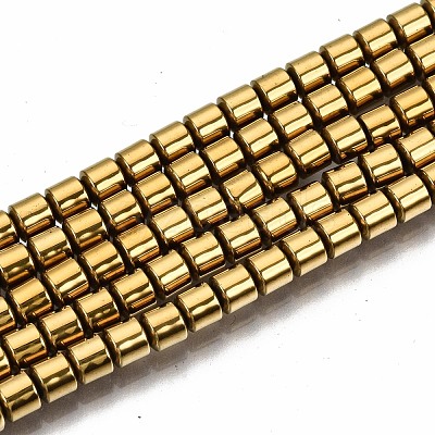 Electroplate Non-magnetic Synthetic Hematite Beads Strands G-T114-61-G-1
