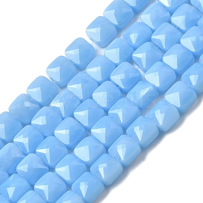 Opaque Glass Beads Strands GLAA-L050-C17-1