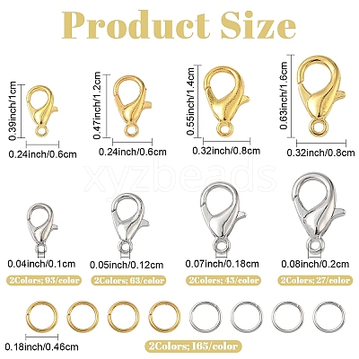 Zinc Alloy Lobster Claw Clasps DIY-YW0017-19-1