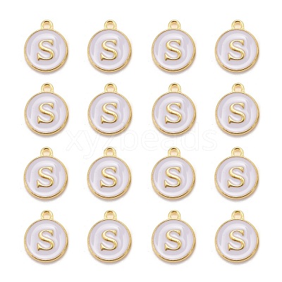 Golden Plated Alloy Charms X-ENAM-S118-01S-1