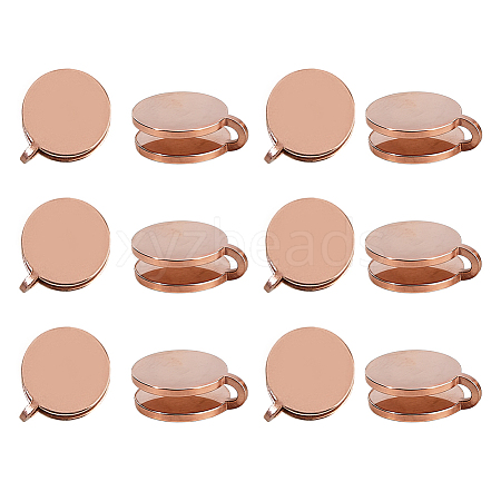 12Pcs 304 Stainless Steel Cuff Earrings EJEW-HS0001-27-1