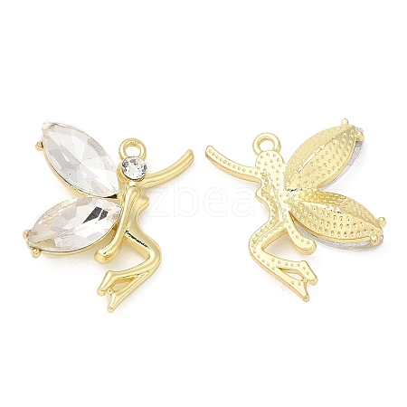 Light Gold Alloy Pendants PALLOY-A003-08KCG-01-1