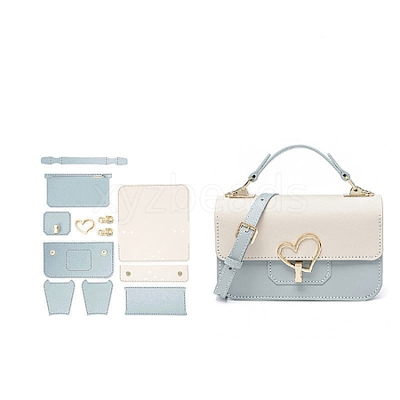 DIY PU Leather Crossbody Lady Bag Making Sets PW-WG98937-04-1