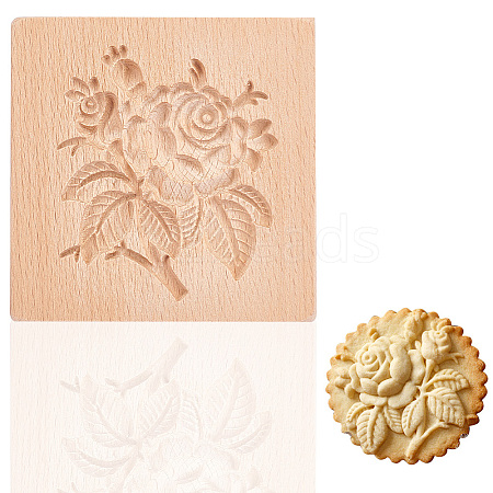 Beech Wood Cookie Molds AJEW-WH0083-59E-1