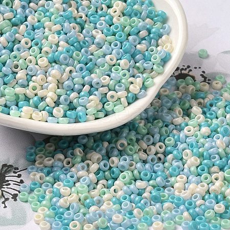 Baking Paint Glass Seed Beads SEED-P006-03A-17-1