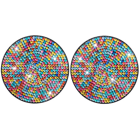 PVC Rhinestone Anti-slip Coaster PW-WGFA6AD-14-1