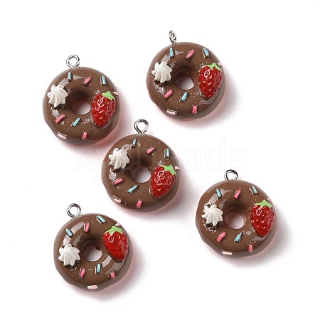 Opaque Resin Pendants RESI-G032-C03-1