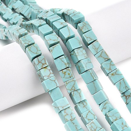 Natural Turquoise Beads Strands G-T139-6x6-26A-1