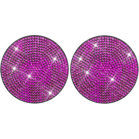 PVC Rhinestone Anti-slip Coaster PW-WGFA6AD-09-1