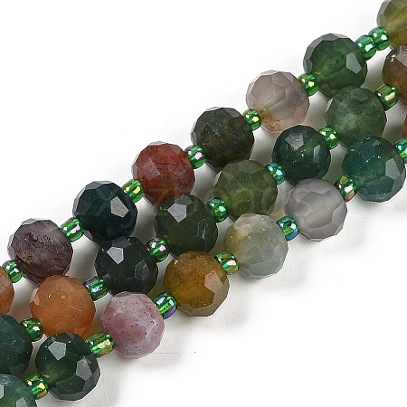 Natural Indian Agate Beads Strands G-H057-A06-01-1