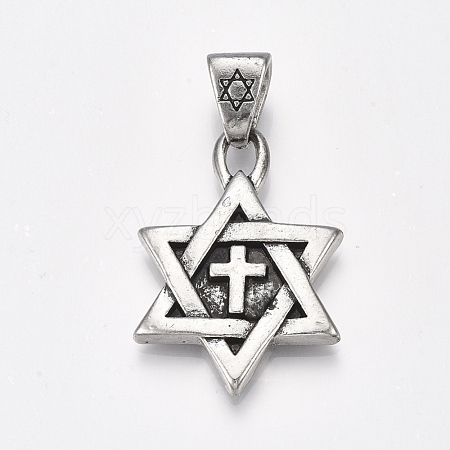 Tibetan Style Alloy Pendants PALLOY-S178-28-1