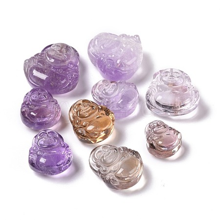 Buddhist Theme Ametrine Pendants G-K318-05-1