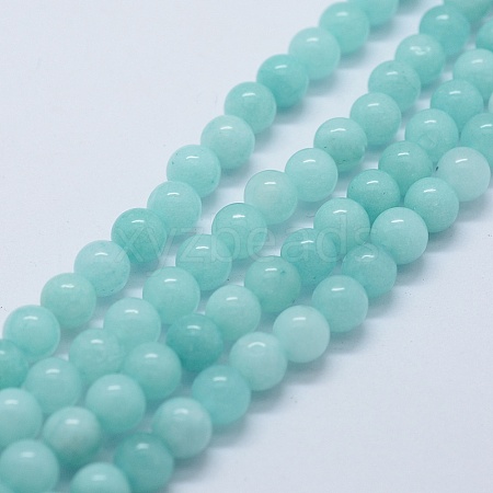 Natural & Dyed White Jade Bead Strands X-G-P370-02-8mm-1