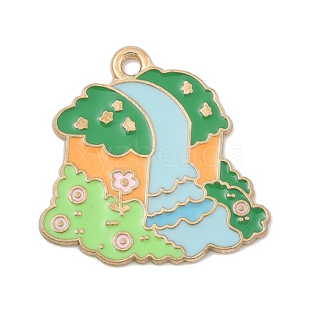 Animal Forest Theme Zinc Alloy Enamel Pendants FIND-Z065-01I-1