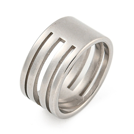 201 Stainless Steel Rings RJEW-A034-10P-1-1