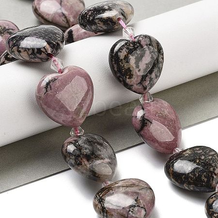 Natural Rhodonite Beads Strands G-C150-A28-01-1