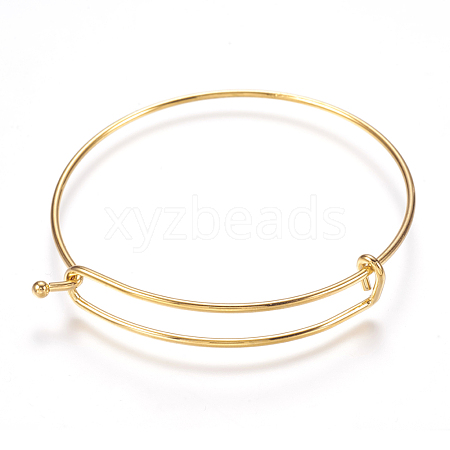 Ion Plating(IP) Adjustable 304 Stainless Steel Expandable Bangle Making STAS-I081-01G-1