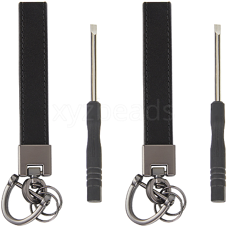 Cowhide Leather Keychain FIND-WH20001-72D-1