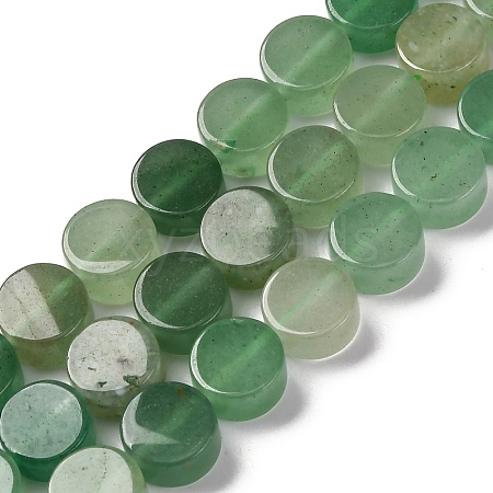 Natural Green Aventurine Beads Strands G-C159-B09-01-1