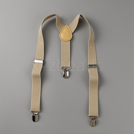 Adjustable Polyester Y-Shaped Heavy Duty Suspenders AJEW-WH0307-23C-1