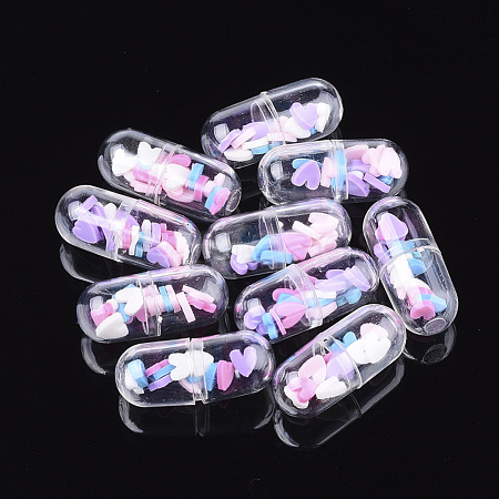 Openable Transparent Plastic Capsule Container KY-S159-03A-1