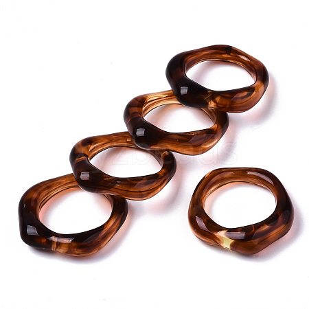 Transparent Resin Finger Rings X-RJEW-T013-001-F02-1