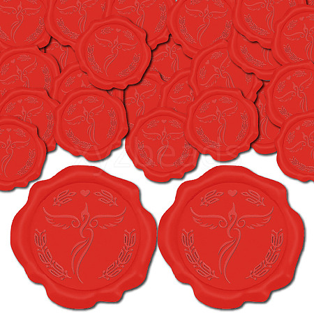 CRASPIRE 100Pcs Adhesive Wax Seal Stickers DIY-CP0009-90A-1