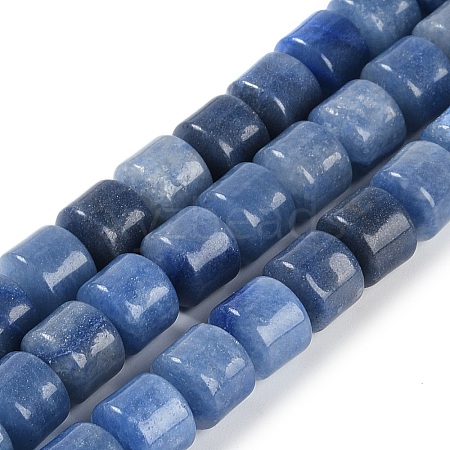 Dyed & Heated Natural Blue Aventurine Beads Strands G-L604-E02-01-1